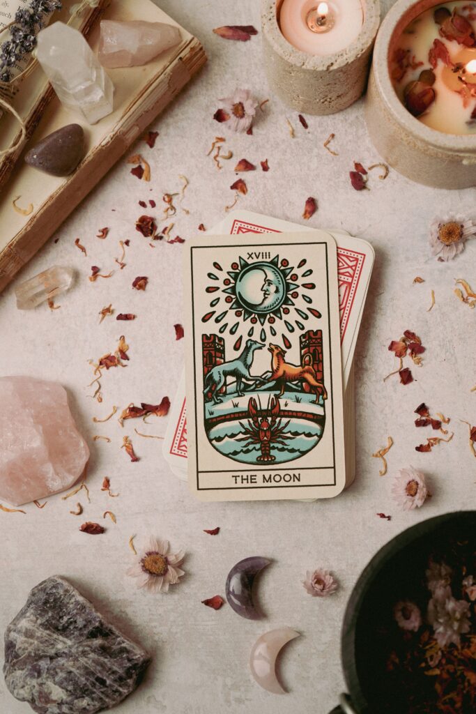 Carta del tarot de la luna